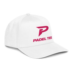 Padel 5 Panel Cap | Match Day Style Wh – Pink Icon