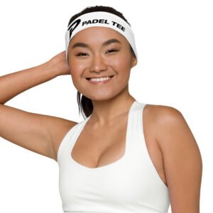 Padel Performance Headband | Match Day Essential – Black Logo