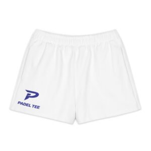 Premium Unisex Cotton Padel Shorts – Blue Logo