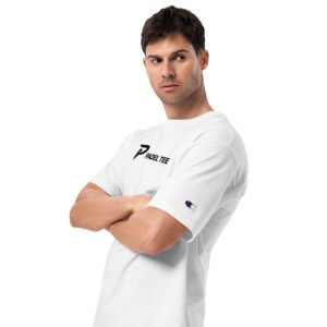 Champion® x Padel Tee – Men’s Padel T-Shirt – White Edition