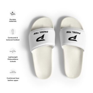 Padel Tee Men’s Recovery Slides – Court Essential white
