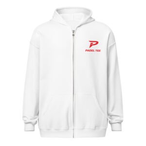 Unisex Padel Zip Hoodie – Icon Red Ed.