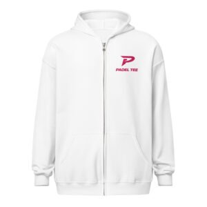 Padel Zip Hoodie Embroidered – Icon Pink