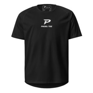 Men’s Padel Competition T-Shirt – Logo | Pro Performance – Black