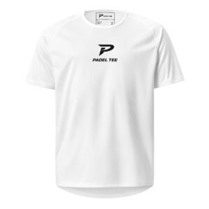 Men’s Padel Competition T-Shirt – Logo | Pro Performance – White