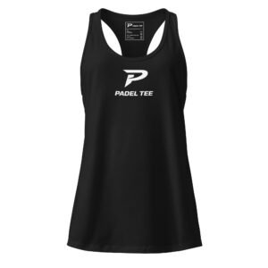 Women’s Padel Racerback Tank | Match Day Fit – Black Edition