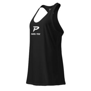 Women’s Padel Racerback Tank | Match Day Fit – Black Edition