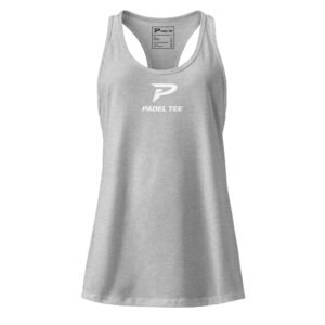 Padel Tee Women’s Racerback Tank – Gray