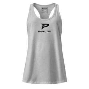 Women’s Padel Racerback Tank | Match Day Fit – Gray Edition