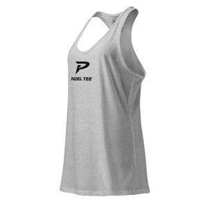 Women’s Padel Racerback Tank | Match Day Fit – Gray Edition