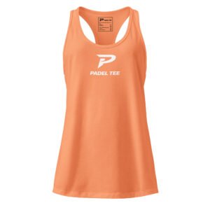 Women’s Padel Racerback Tank | Match Day Fit – Orange Edition