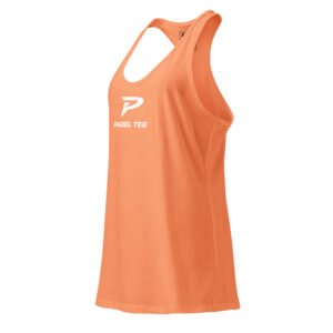 Women’s Padel Racerback Tank | Match Day Fit – Orange Edition