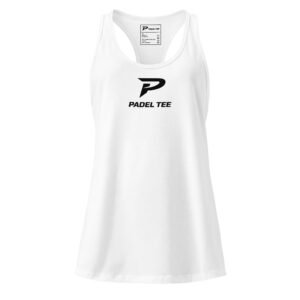 Women’s Padel Racerback Tank | Match Day Fit – White Edition