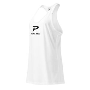 Women’s Padel Racerback Tank | Match Day Fit – White Edition