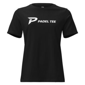 Padel Tee Women’s Relaxed T-Shirt – Black Edition