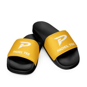 Women’s Padel Comfort Slides Match Day – Mustard Yellow Ed.